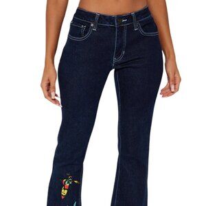 Ed Hardy Butterflies Bootcut Jeans - WEHD8800-2 (Y2K Medium)